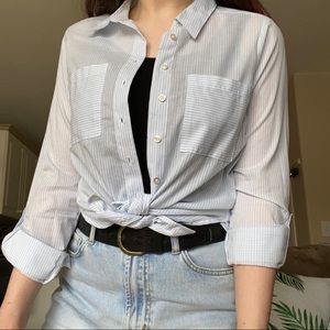 2 for 25 💗 Striped Lightweight Button Up